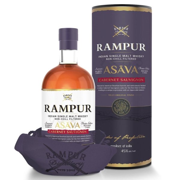 Asava Matured In Bourbon Barrels & Cabernet Sauv Cask Indian Single Malt Whiskey