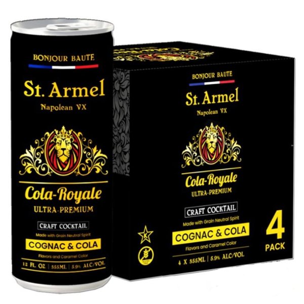 Cola-Royale Cognac & Cola Ultra Premium Craft Cocktail (Units of 4)