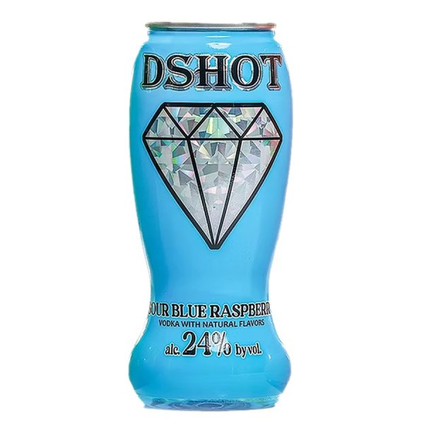 D Shot Sour Blue Raspberry Flavored Vodka Cocktail