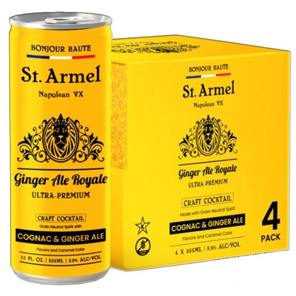 Ginger Ale Royale Ultra Premium Craft Cocktail (Units of 4)