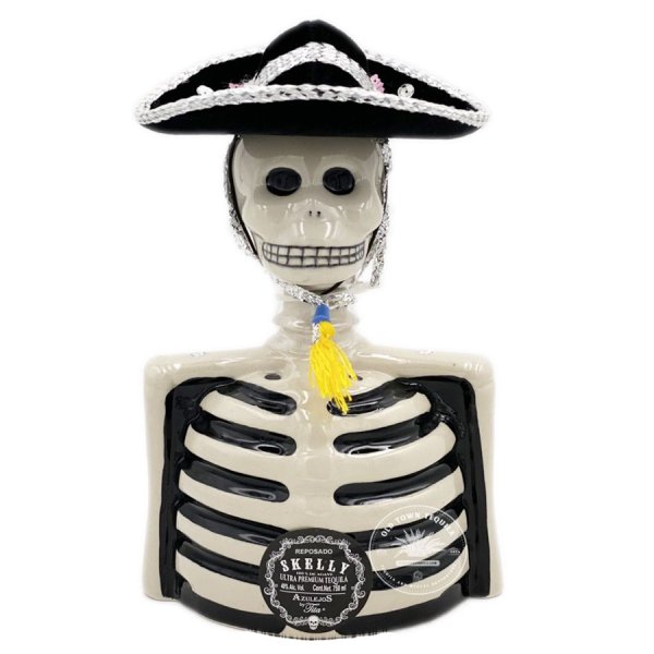 Skelly Collection Ultra Premium Reposado Tequila 100% de Agave (Mariachi Hat Edition)