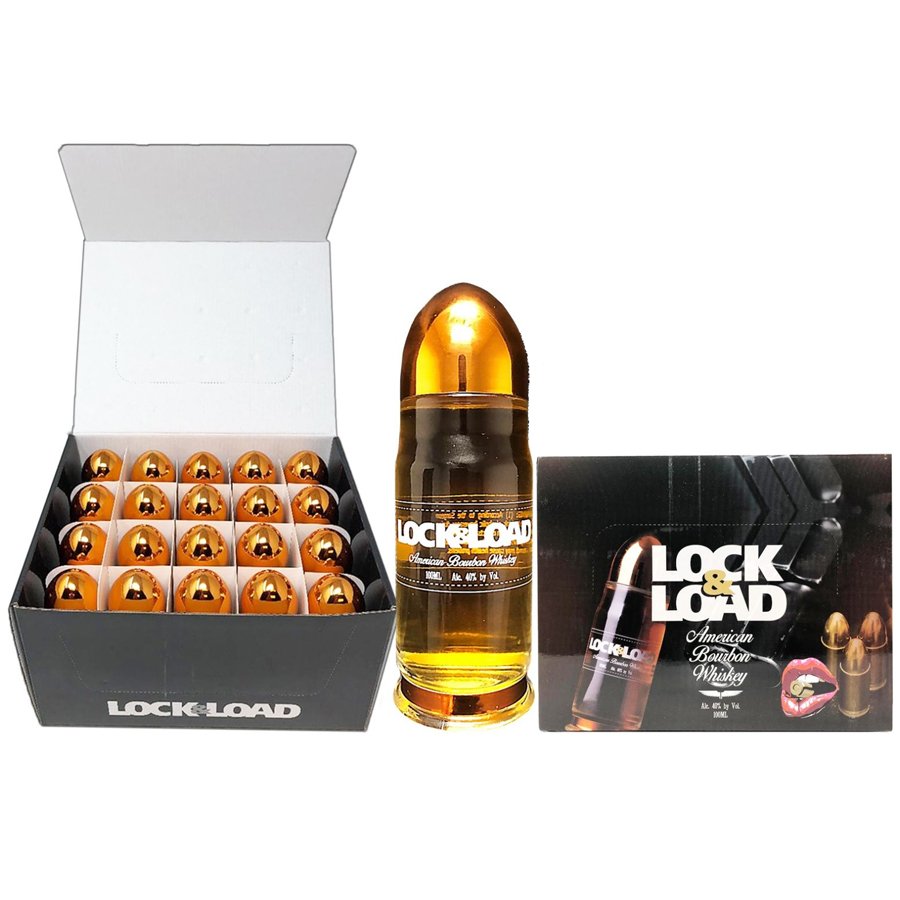 Lock & Load American Bourbon Whiskey (Bullet Bottle) (Units of 20)