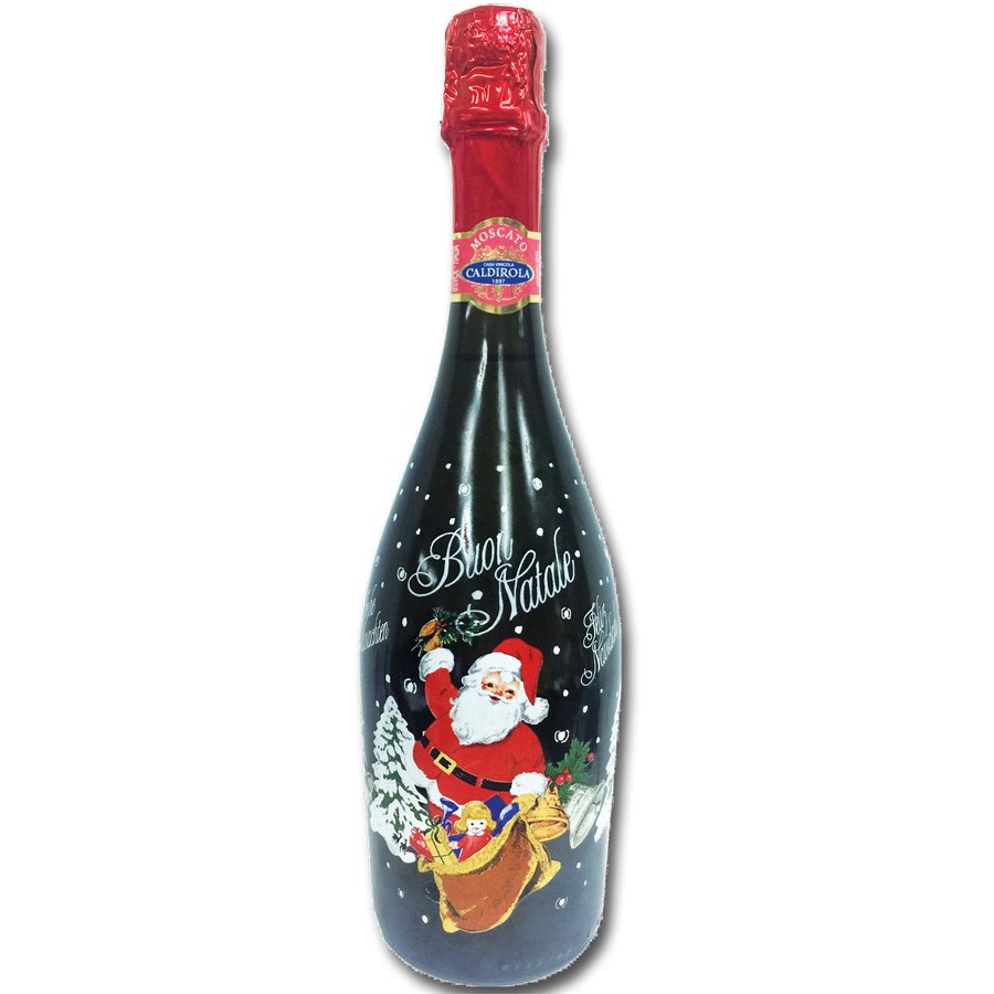 Sparkling Moscato Santa Claus Christmas Bottle
