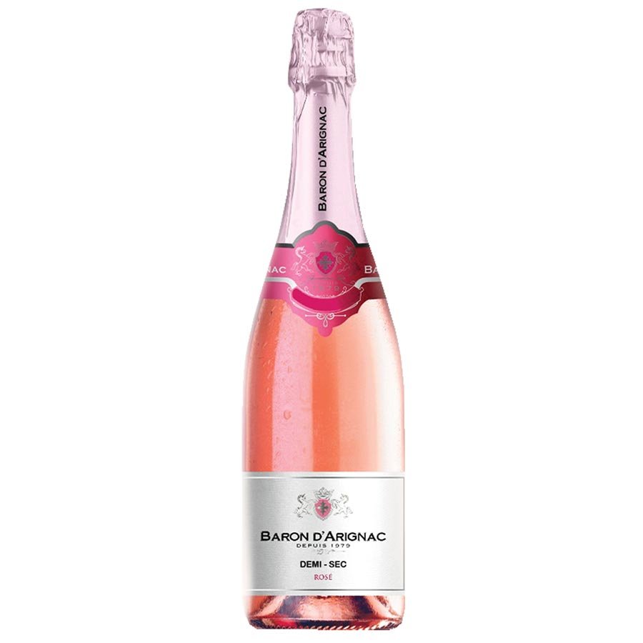 Baron d’Arignac Sparkling Wine Demi Sec Rose